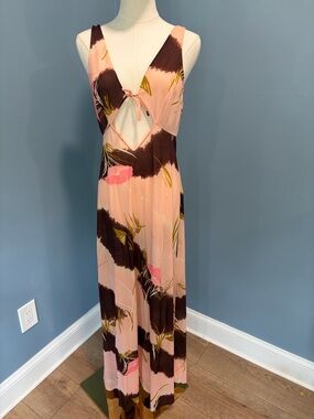 Vintage Blanche by Ralph Montenero Crepe Open Back Resort Dress